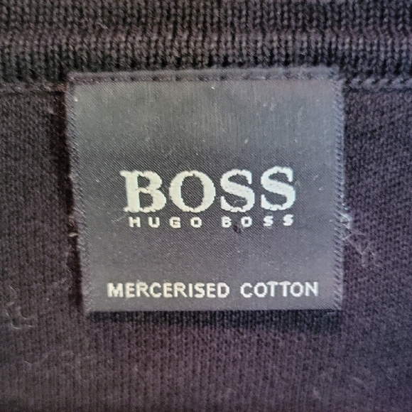 Boss V-Neck Sweater in Black and Brown - Picture 2 of 6